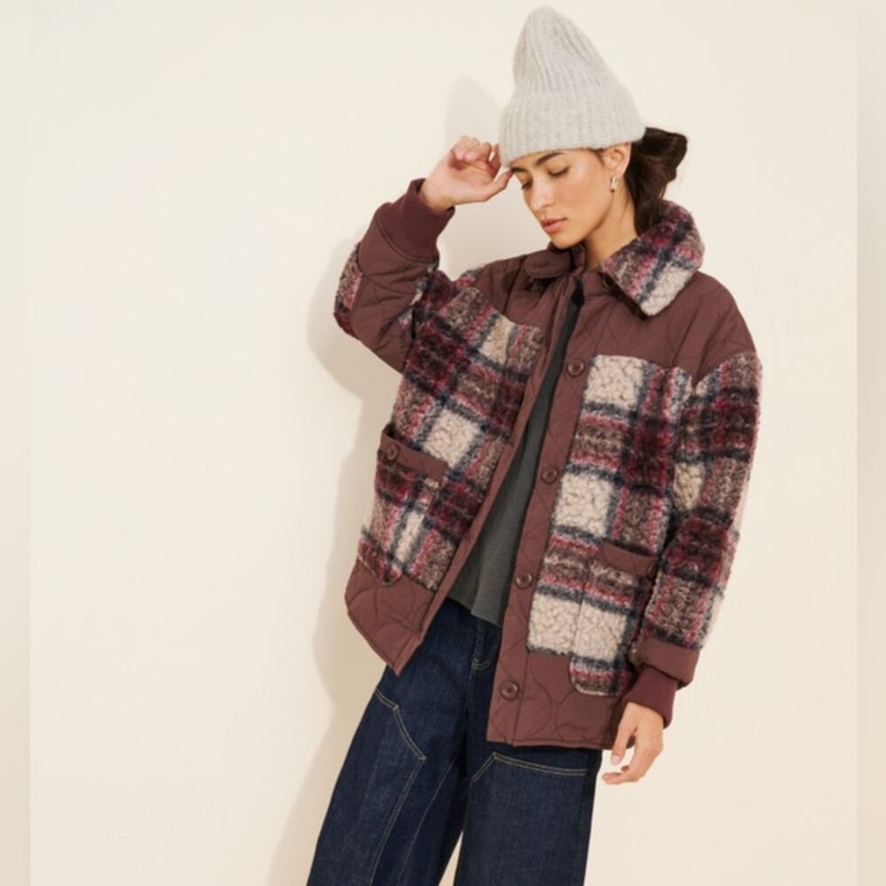 We The Free Sana Quilted Bomber Jacket